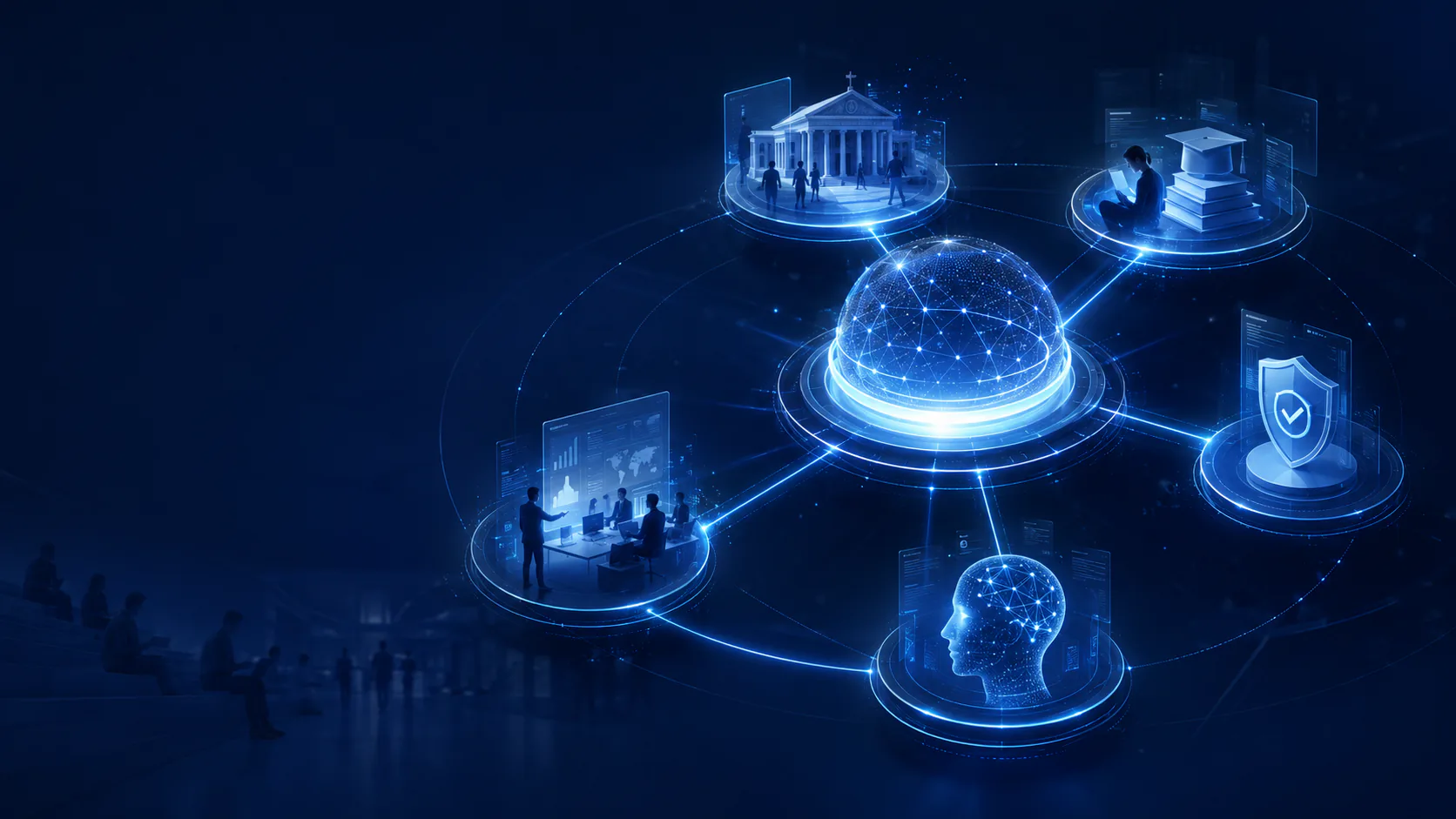 Visualización holográfica del ecosistema Talentus
